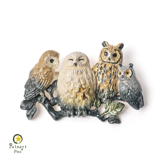 【Palnart Poc】ブローチ「夜の話題 / Night Topics」