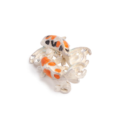 【Palnart Poc】ブローチ「水面の錦 / Koi fish ripple」