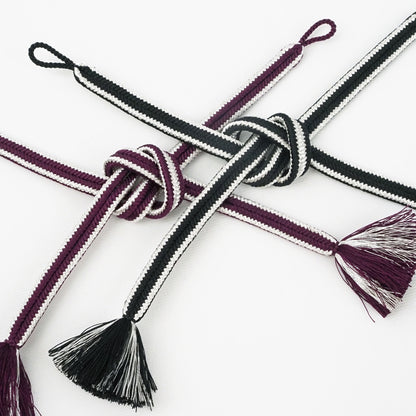 【Kimono-Factory-nono】女性用 正絹羽織紐 冠組 -Shine-