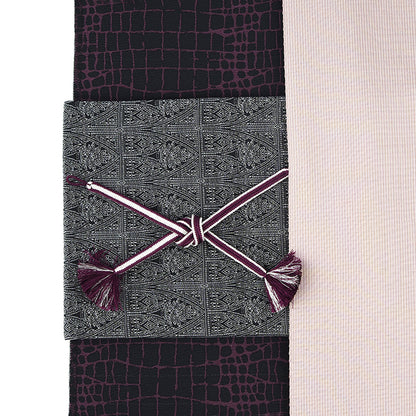 【Kimono-Factory-nono】女性用 正絹羽織紐 冠組 -Shine-