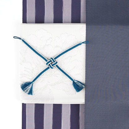 【Kimono-Factory-nono】女性用 正絹羽織紐 冠組 -Shine-