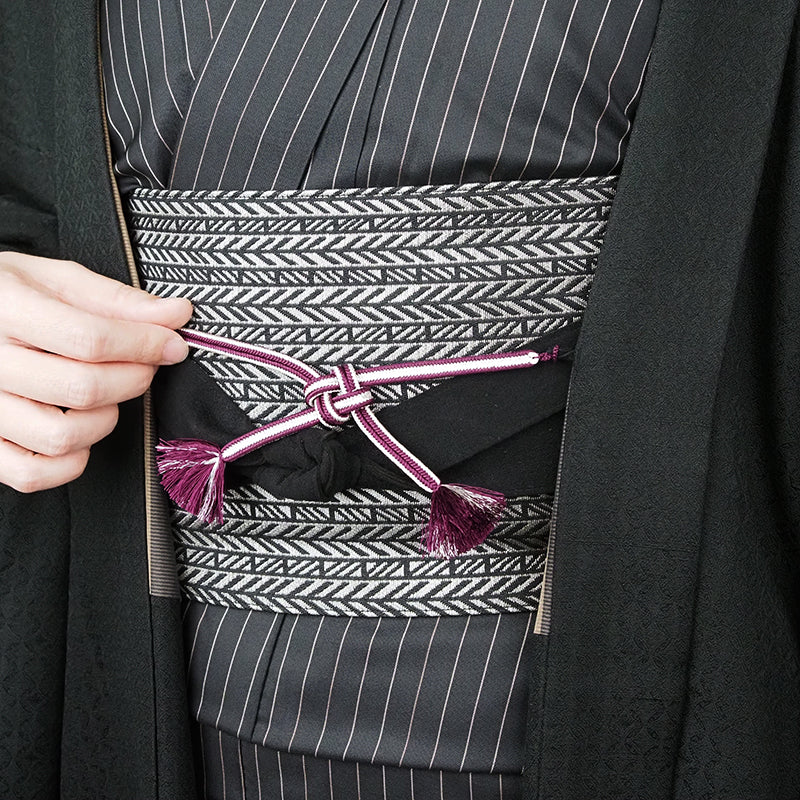 【Kimono-Factory-nono】女性用 正絹羽織紐 冠組 -Shine-