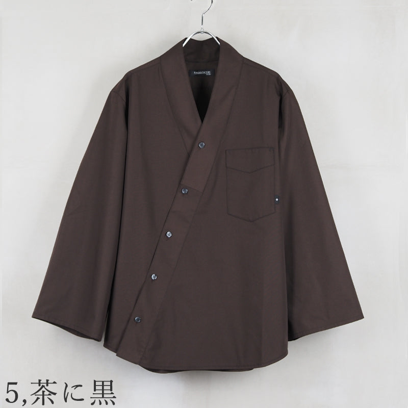 ☆新色入荷☆【Kimono-Factory-nono】作務衣シャツ Slash #男女兼用