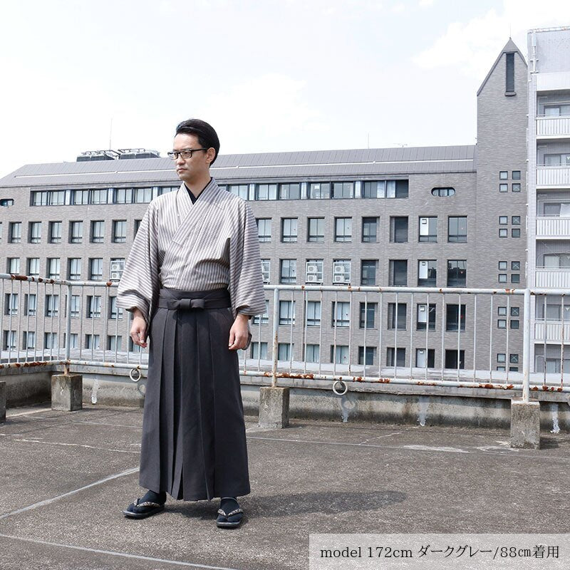 【Kimono-Factory-nono】男物洗える袴 -Pleats- 2カラー×4サイズ #メンズ/紳士用