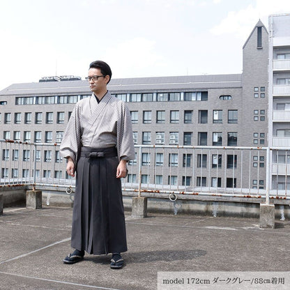 【Kimono-Factory-nono】男物洗える袴 -Pleats- 2カラー×4サイズ #メンズ/紳士用