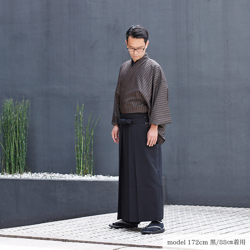 【Kimono-Factory-nono】男物洗える袴 -Pleats- 2カラー×4サイズ #メンズ/紳士用