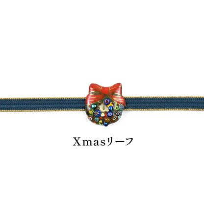 【七宝焼】帯留め クリスマスシリーズ