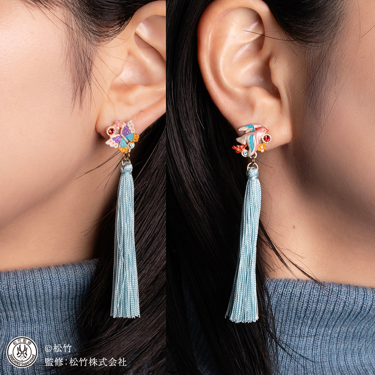 【松竹】寿曽我対面ピアス -Taimen- #歌舞伎