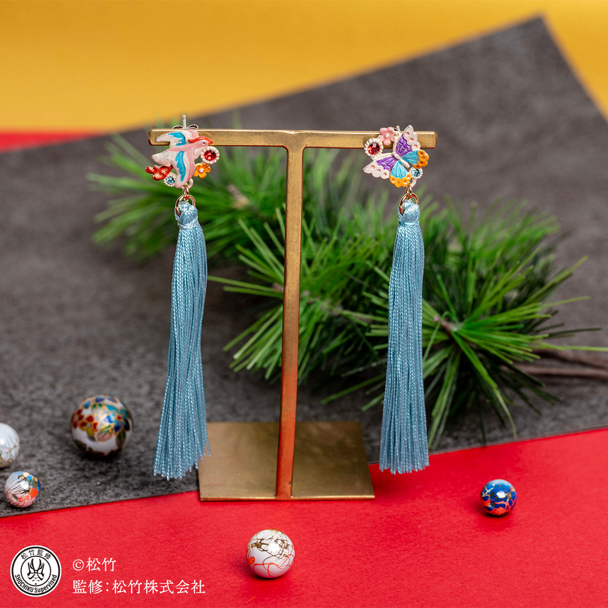 【松竹】寿曽我対面ピアス -Taimen- #歌舞伎