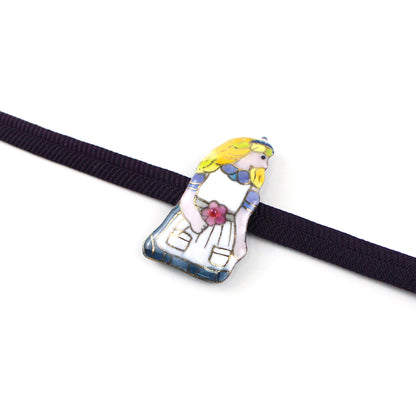 【七宝焼】帯留め -不思議の国のアリス- No.1～No.4