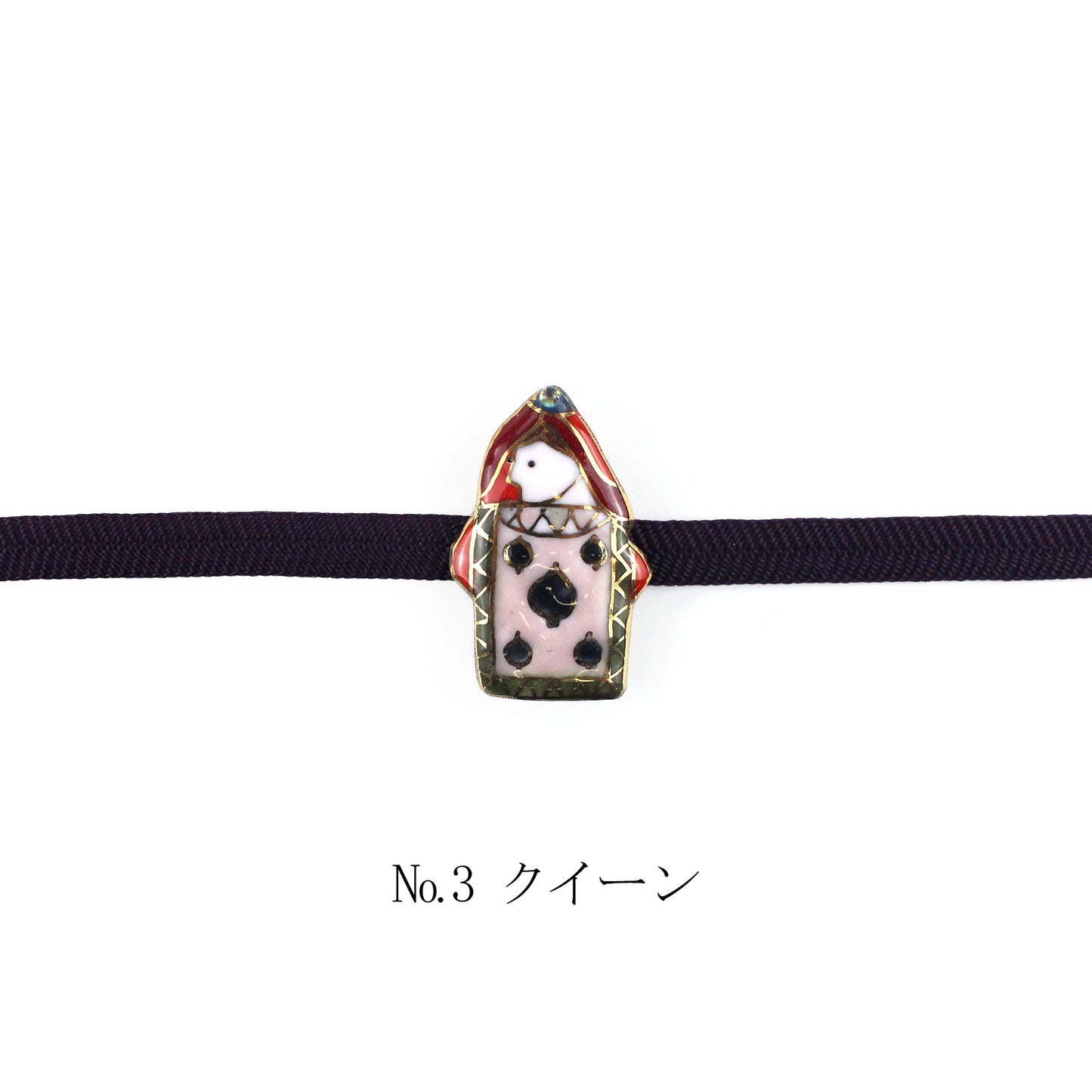 【七宝焼】帯留め -不思議の国のアリス- No.1～No.4