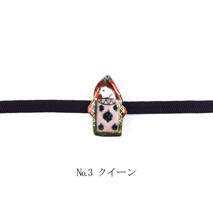 【七宝焼】帯留め -不思議の国のアリス- No.1～No.4