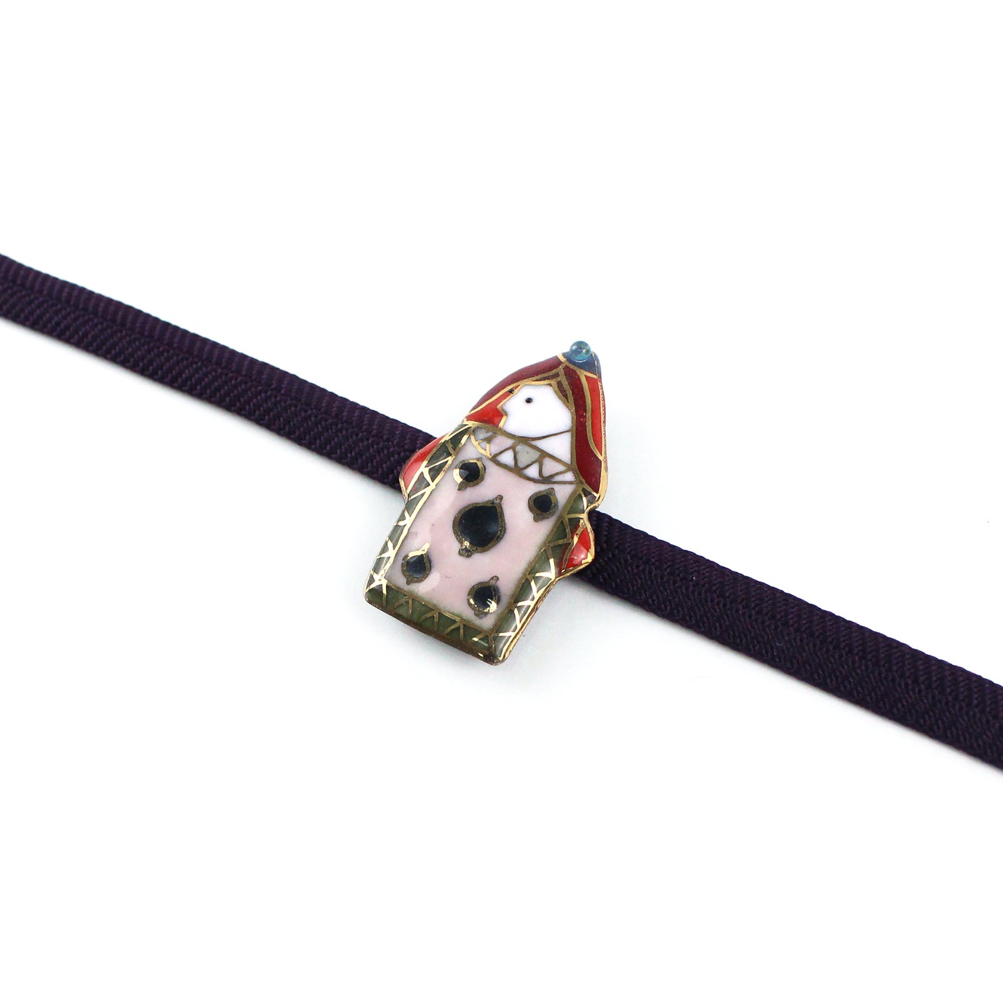 【七宝焼】帯留め -不思議の国のアリス- No.1～No.4