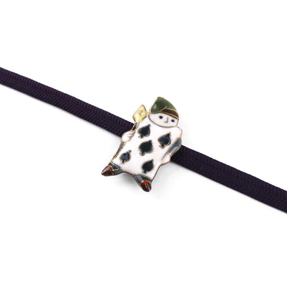 【七宝焼】帯留め -不思議の国のアリス- No.1～No.4