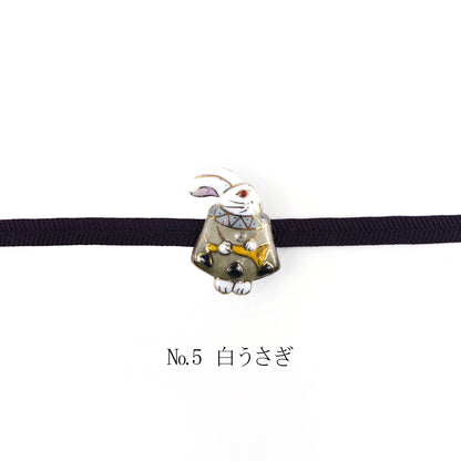 【七宝焼】帯留め -不思議の国のアリス- No.5～No.8
