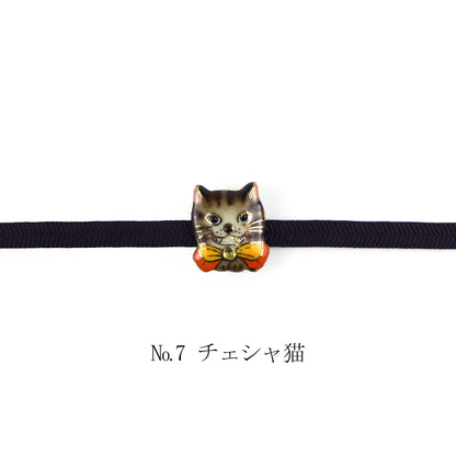 【七宝焼】帯留め -不思議の国のアリス- No.5～No.8