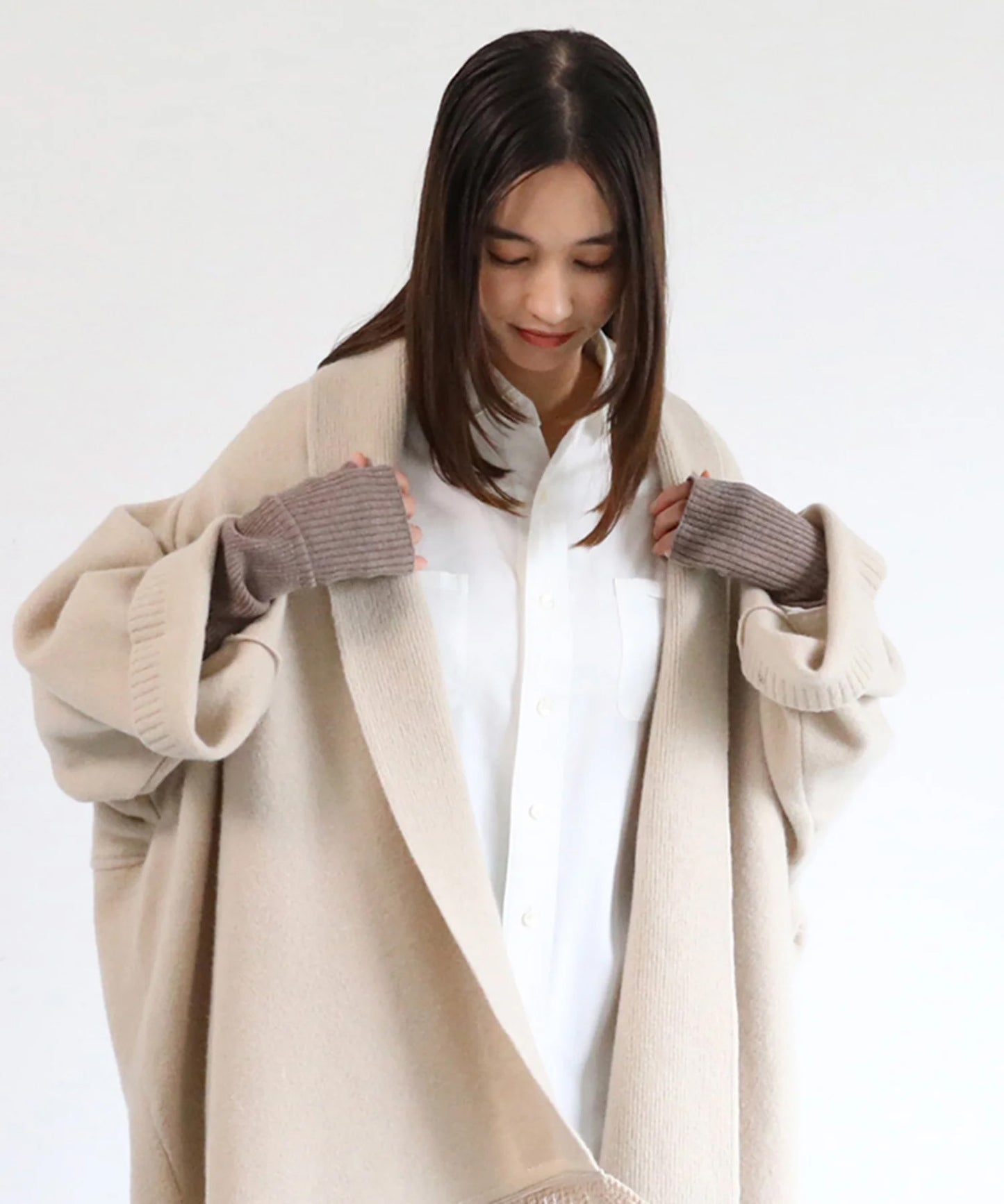 【YOUTOWA】リブ編みアームカバー 5カラー #防寒アイテム #和洋兼用