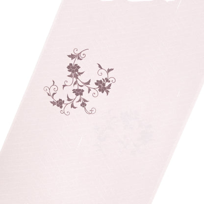 東レシルック 小紋 ～kifkif～「牡丹唐草」 灰梅 【袷・単衣用】