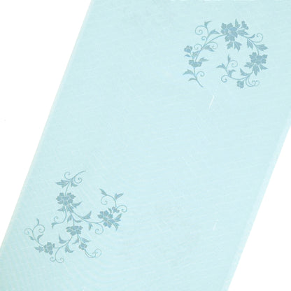 東レシルック 小紋 ～kifkif～「牡丹唐草」 秘色色 【袷・単衣用】