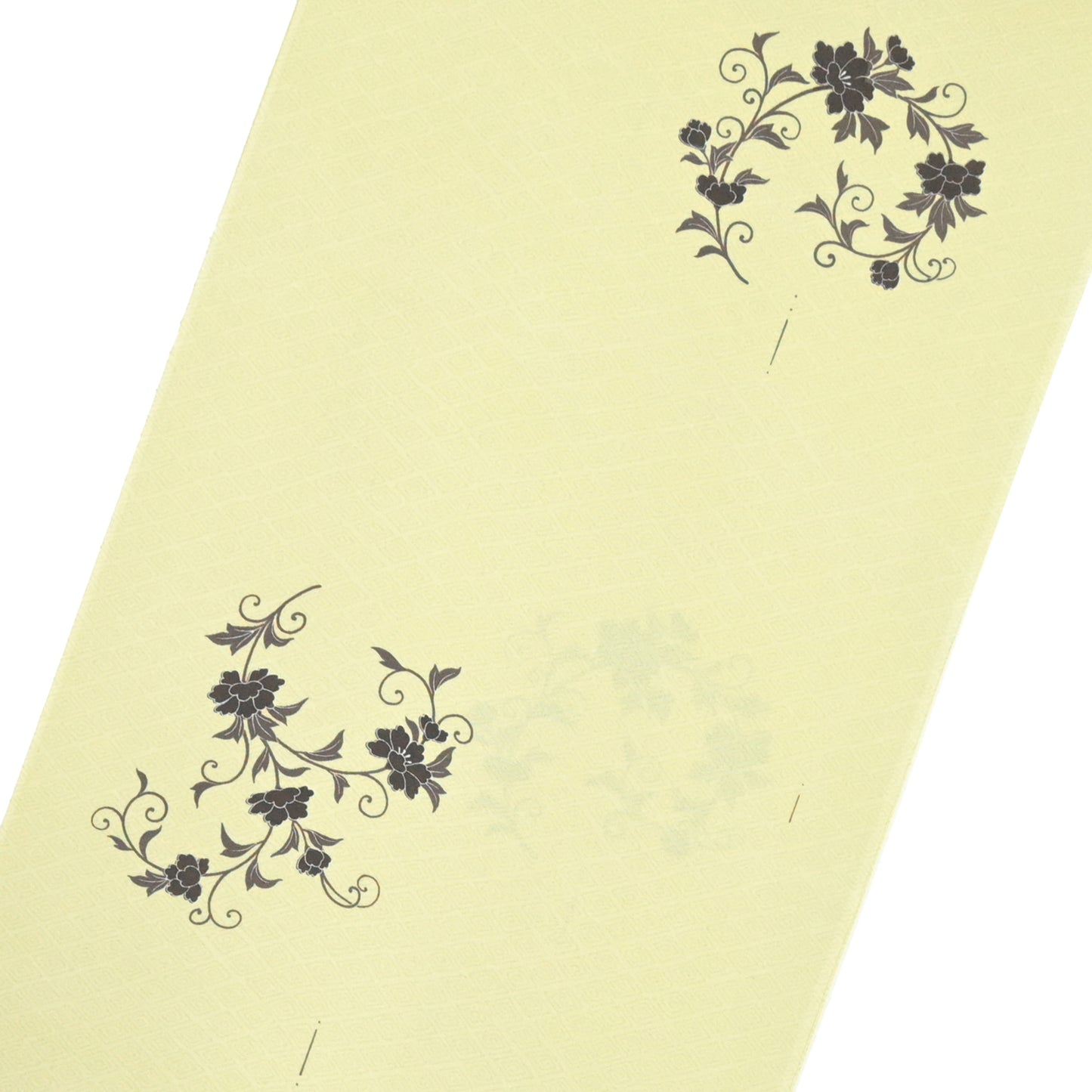 東レシルック 小紋 ～kifkif～「牡丹唐草」 木蘭色 【袷・単衣用】