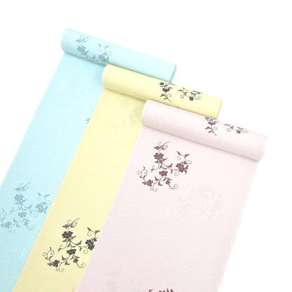 東レシルック 小紋 ～kifkif～「牡丹唐草」 木蘭色 【袷・単衣用】