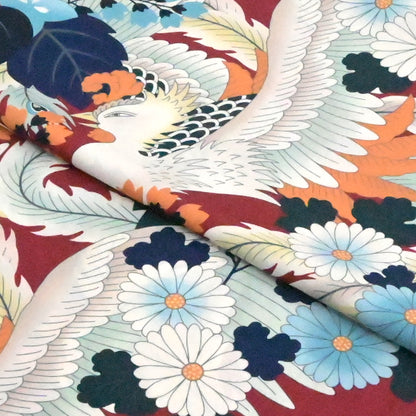 【撫松庵】洗える長襦袢「菊桐鳳凰」