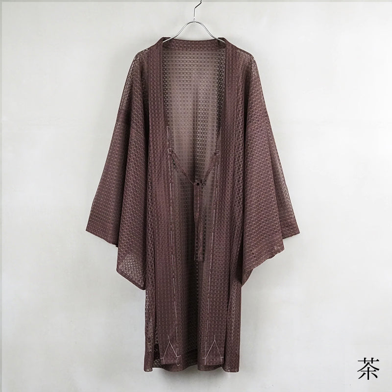 【Kimono-Factory-nono】男物薄羽織 Chess #紳士/メンズ