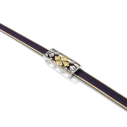 真鍮製帯留め -combi-