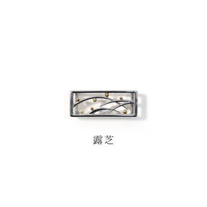 真鍮製帯留め -combi-