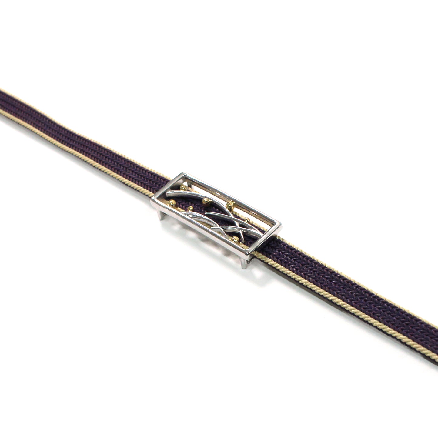 真鍮製帯留め -combi-