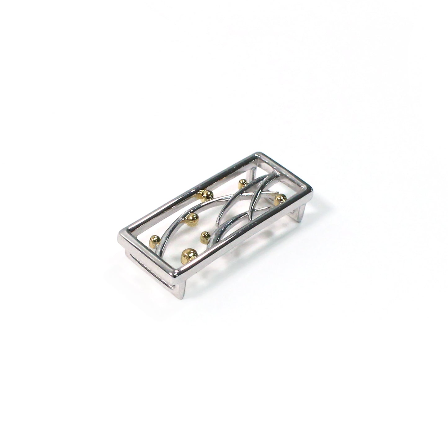 真鍮製帯留め -combi-