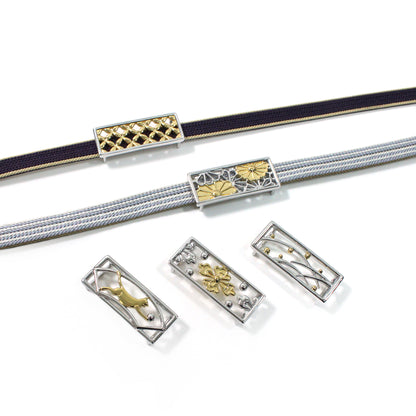 真鍮製帯留め -combi-