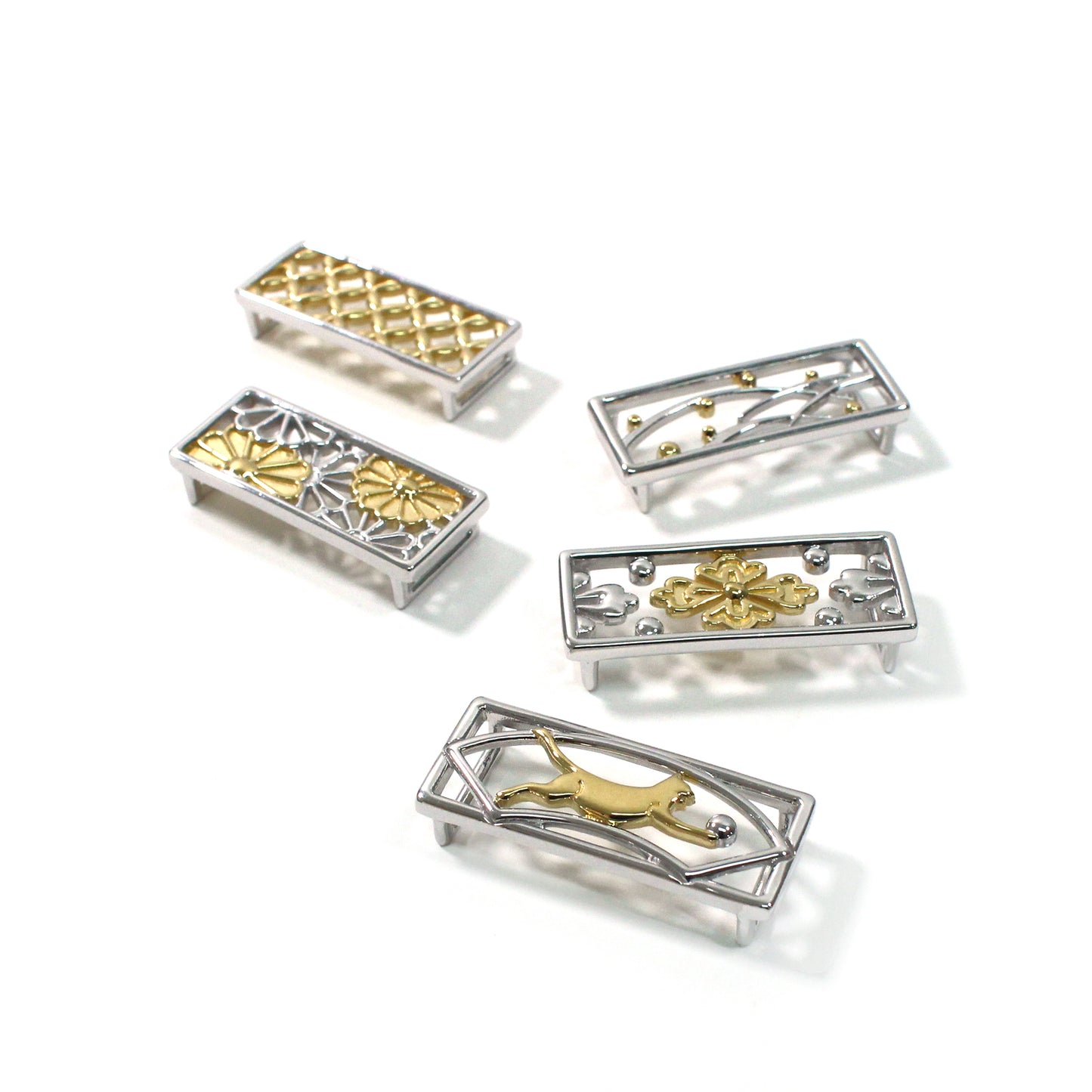 真鍮製帯留め -combi-