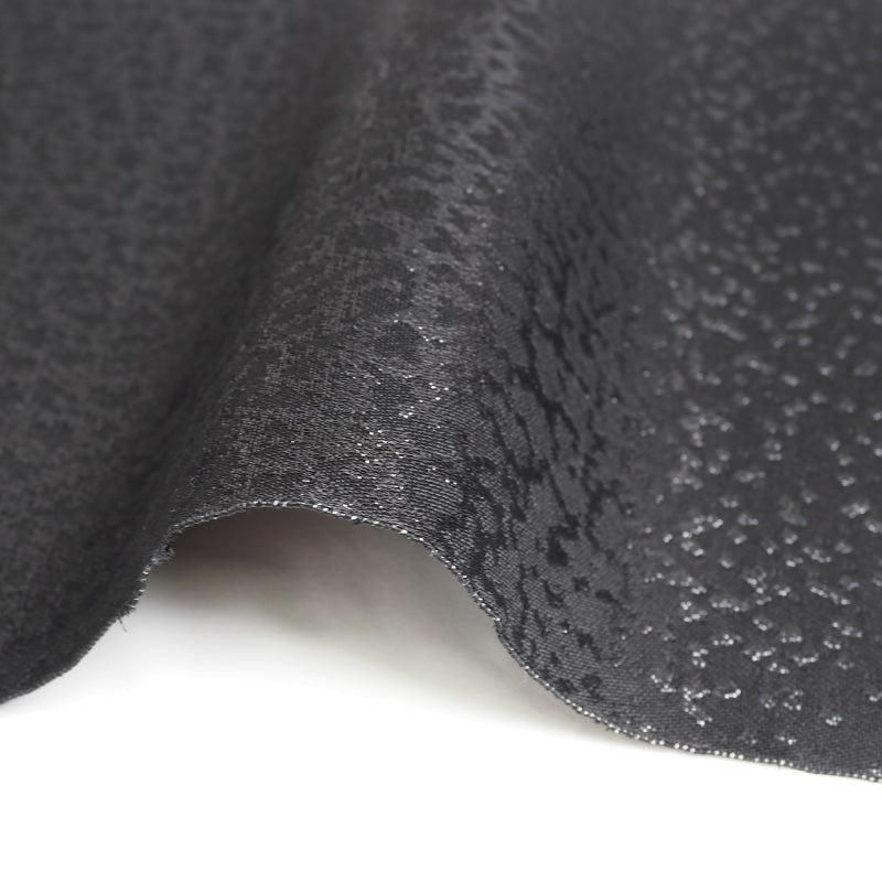 【Kimono-Factory-nono】正絹八寸名古屋帯 仕立て上がり「crack」艶黒