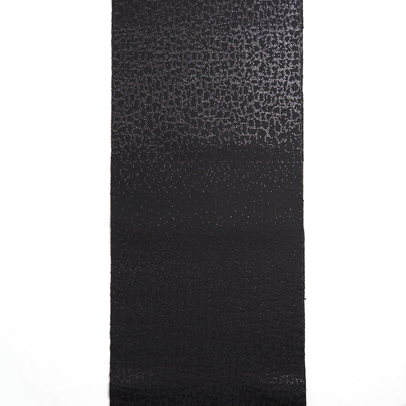 【Kimono-Factory-nono】正絹八寸名古屋帯 仕立て上がり「crack」艶黒