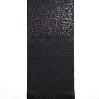 【Kimono-Factory-nono】正絹八寸名古屋帯 仕立て上がり「crack」艶黒