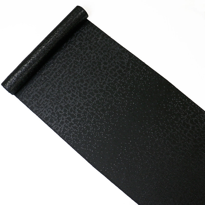 【Kimono-Factory-nono】正絹八寸名古屋帯 仕立て上がり「crack」艶黒