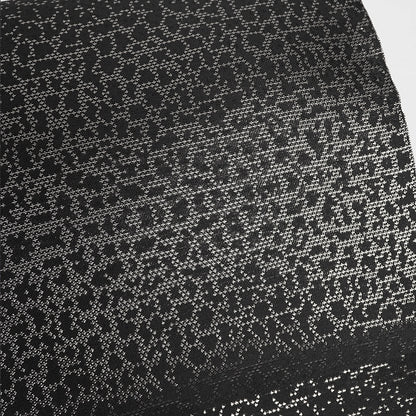 【Kimono-Factory-nono】正絹八寸名古屋帯 仕立て上がり「crack」銀