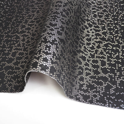 【Kimono-Factory-nono】正絹八寸名古屋帯 仕立て上がり「crack」銀