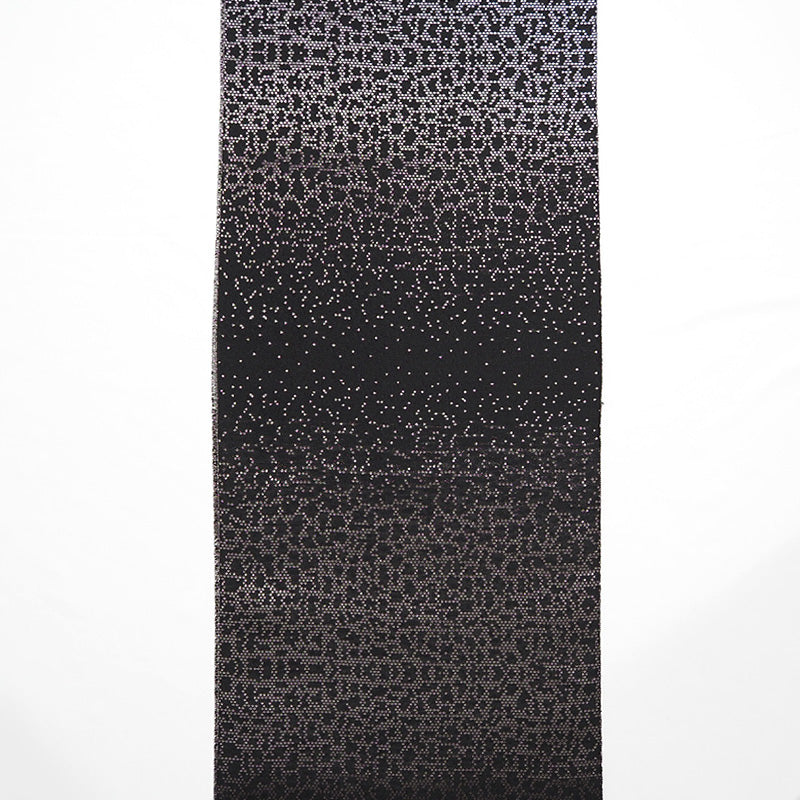 【Kimono-Factory-nono】正絹八寸名古屋帯 仕立て上がり「crack」銀