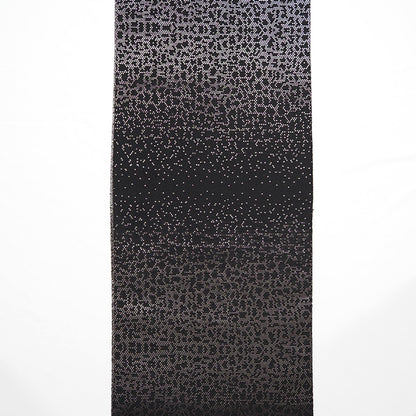 【Kimono-Factory-nono】正絹八寸名古屋帯 仕立て上がり「crack」銀