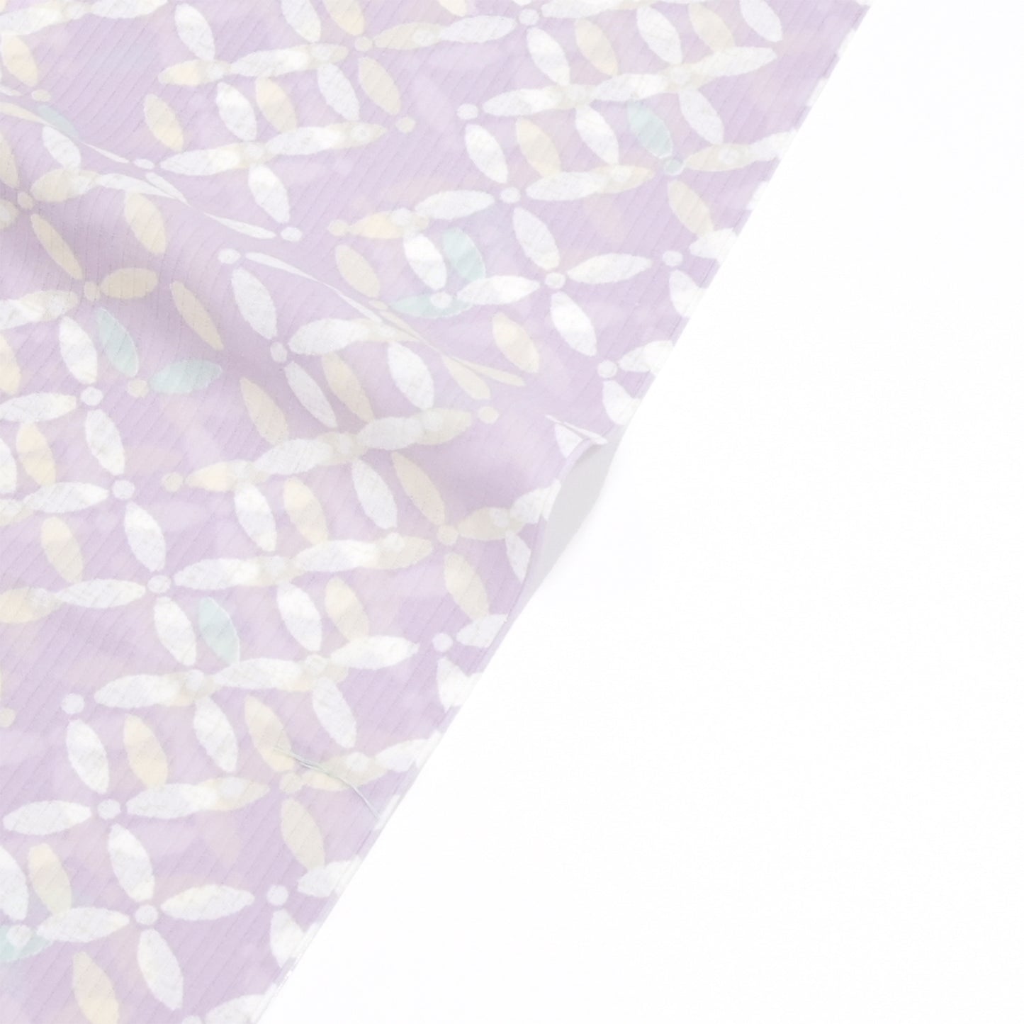 【東レ爽竹】新開発ストレッチ長襦袢 「七宝」ラベンダー　#スリーシーズン