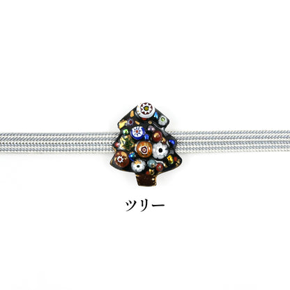 【七宝焼】帯留め　四季暦　シリーズ4