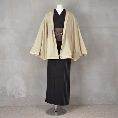 【Kimono-Factory-nono】ニットカーディガン Earl「アール」アイボリー #男女兼用/ユニセックス