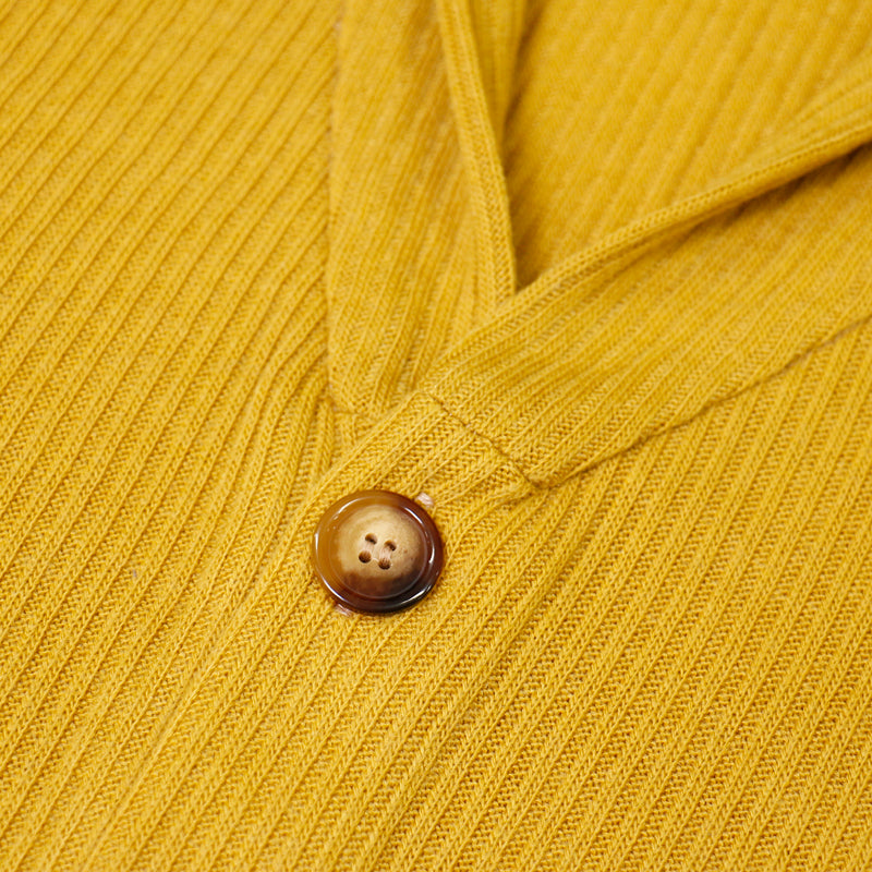 【Kimono-Factory-nono】ニットカーディガン Earl「アール」マスタード #男女兼用/ユニセックス