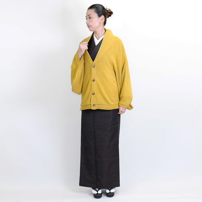 【Kimono-Factory-nono】ニットカーディガン Earl「アール」マスタード #男女兼用/ユニセックス