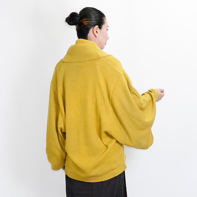 【Kimono-Factory-nono】ニットカーディガン Earl「アール」マスタード #男女兼用/ユニセックス