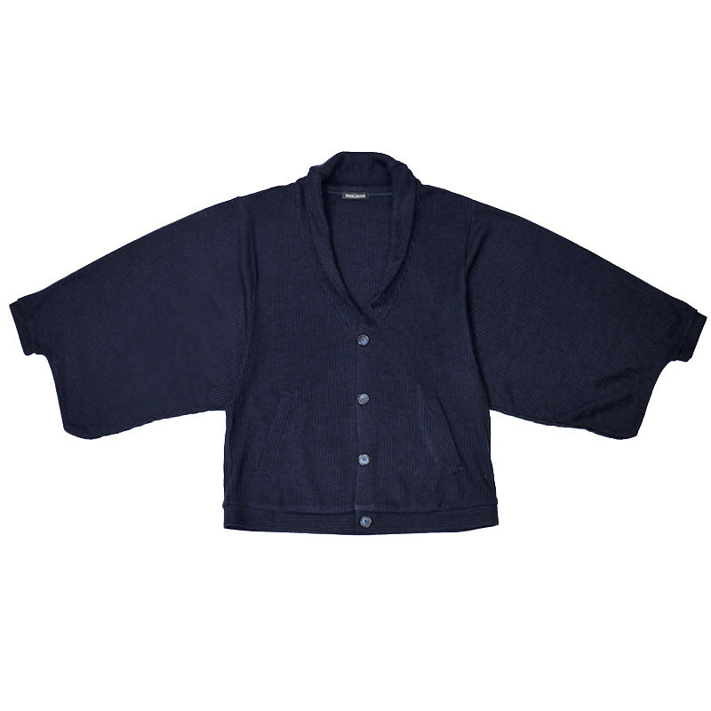 【Kimono-Factory-nono】ニットカーディガン Earl「アール」ネイビー #男女兼用/ユニセックス