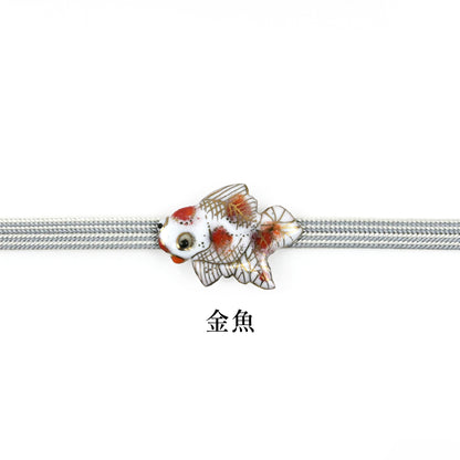 【七宝焼】帯留め　四季暦　シリーズ3