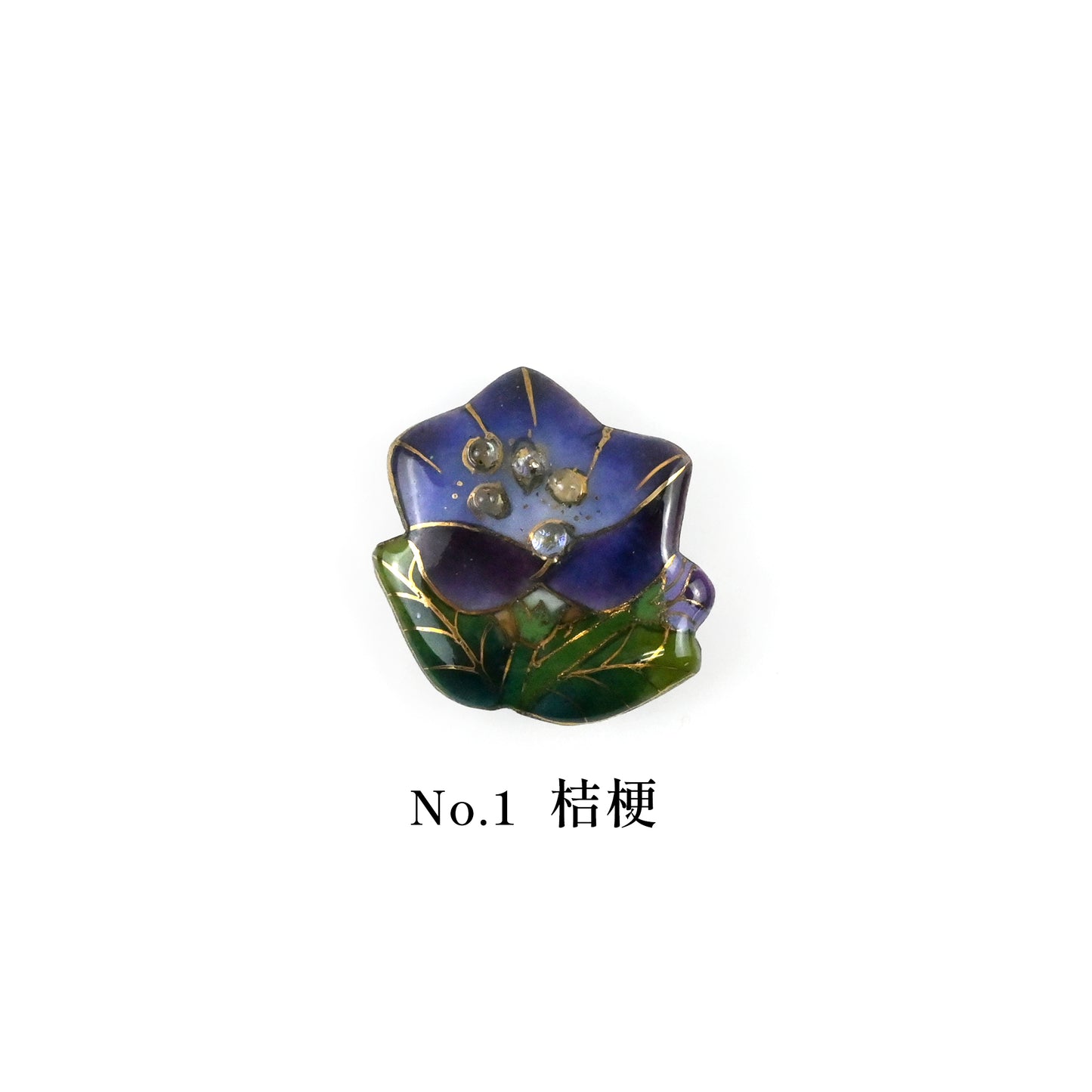 【七宝焼】帯留め　四季暦　秋・冬